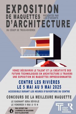 AFFICHE EXPOSITION MAQUETTE ARCHITECTURE 2025