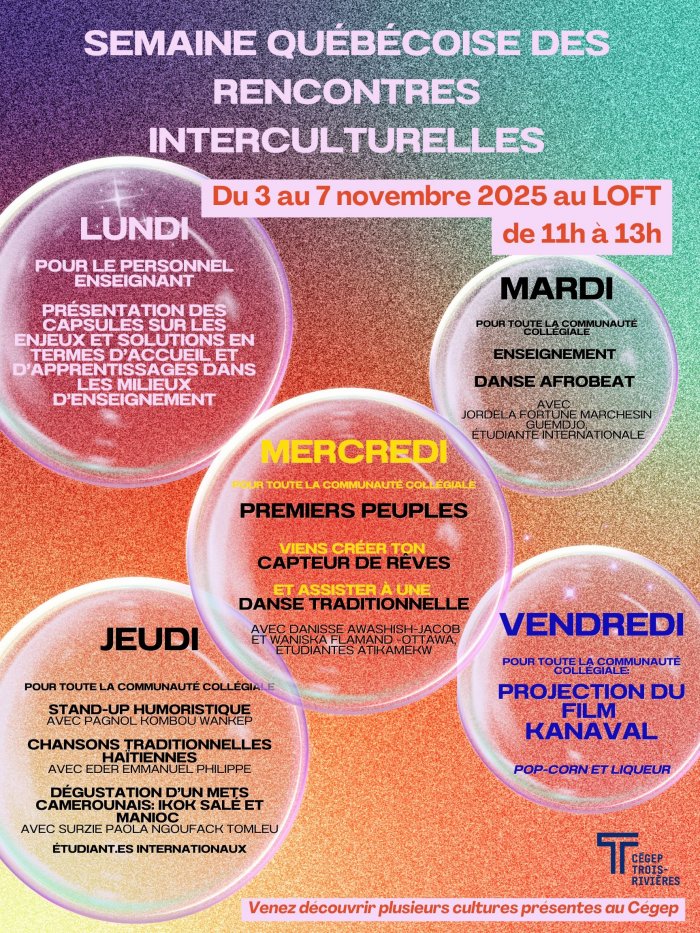 Affiche Semaine québécoise des rencontres interculturelles