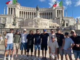 Groupe d'étudiants de Génie civil à Rome, en Italie