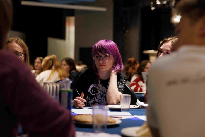 Des participants à l'activité Croque-carrières 2025