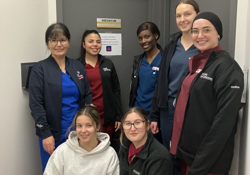 Groupe d'étudiantes en Soins infirmiers