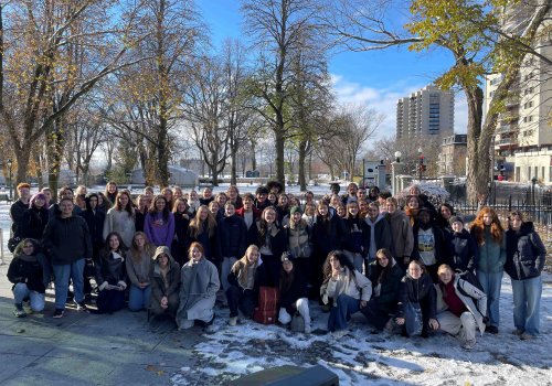 Les étudiants et les étudiantes de première année du programme Sciences, lettres et arts ont visité le Musée National des Beaux-Arts du Québec