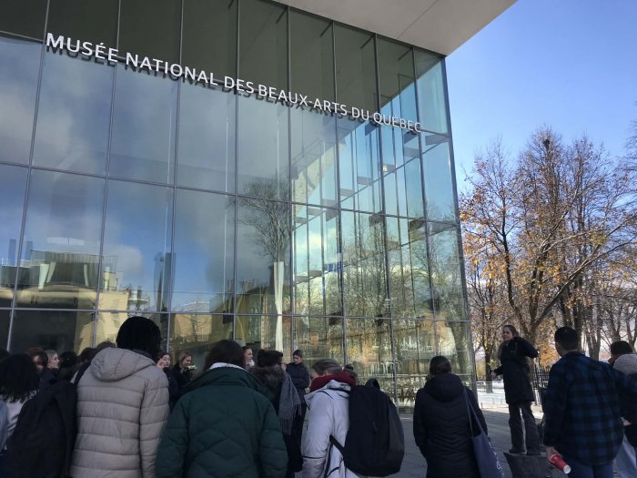 les étudiants et les étudiantes de première année du programme Sciences, lettres et arts ont visité le Musée National des Beaux-Arts du Québec 