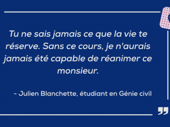 Des étudiants en Génie civil portent secours à un homme à Copenhague
