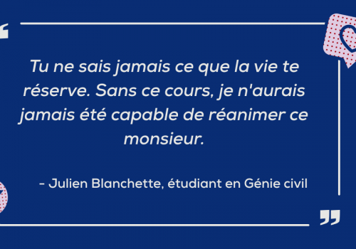 Citation d'un étudiant